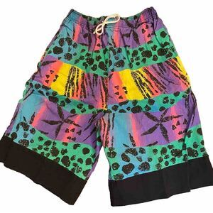 Unbranded Drawstring Board Shorts Multi-color 24" Elastic‎ waist 9" Inseam